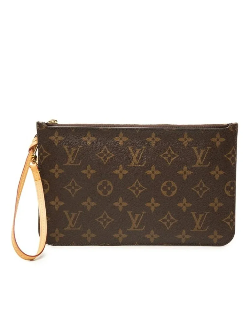 Louis Vuitton Pouch Brown Leather